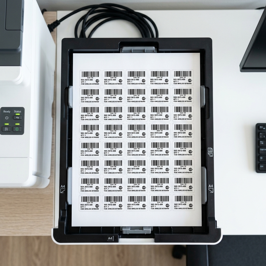 How to Print Bulk Barcodes on A4 Label Sheets